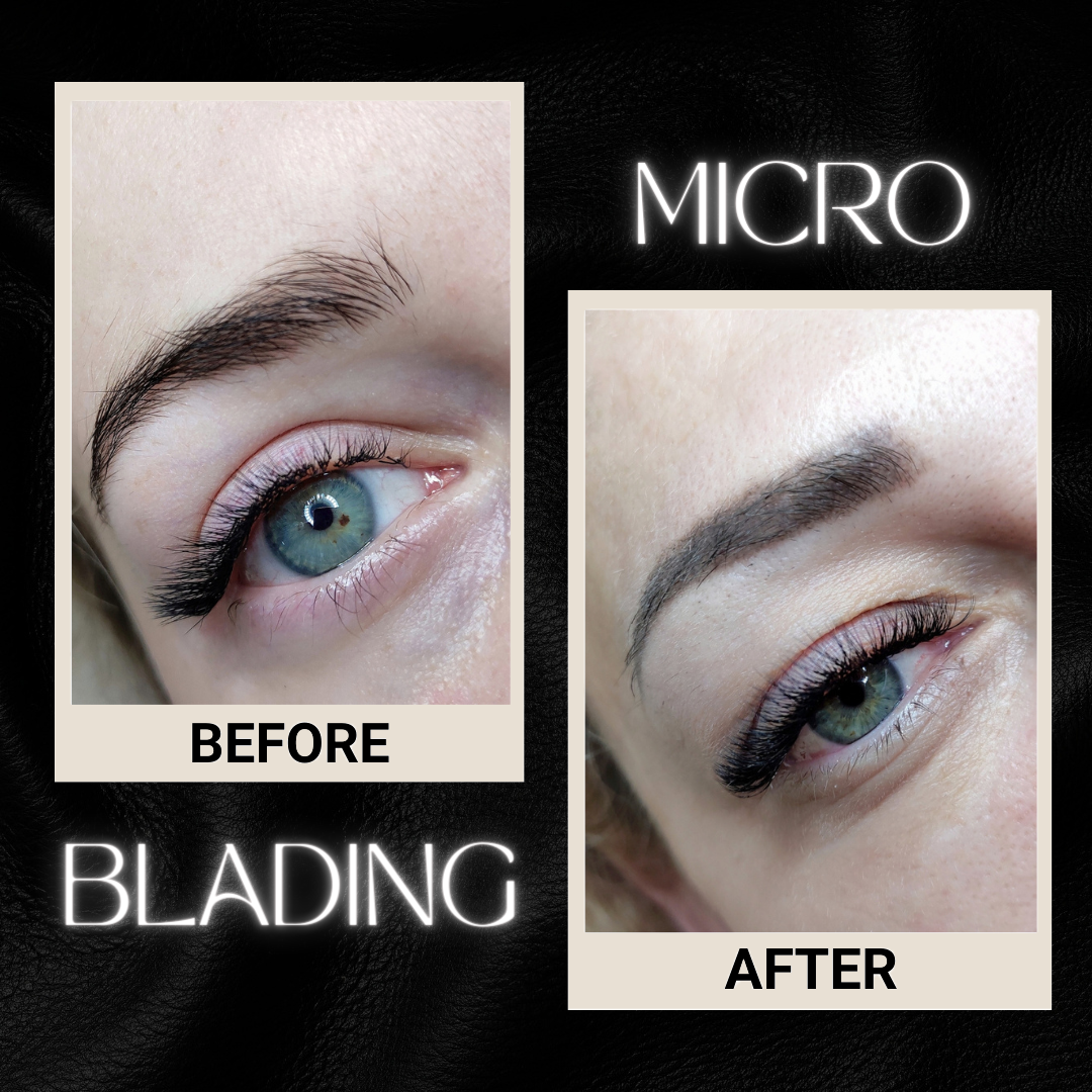 Diba Hair and Beauty permanent make up eyebrows WENKBRAUWEN befor and after voor en na Diba Hair and Beauty permanent make up eyebrows WENKBRAUWEN befor and after voor en na
